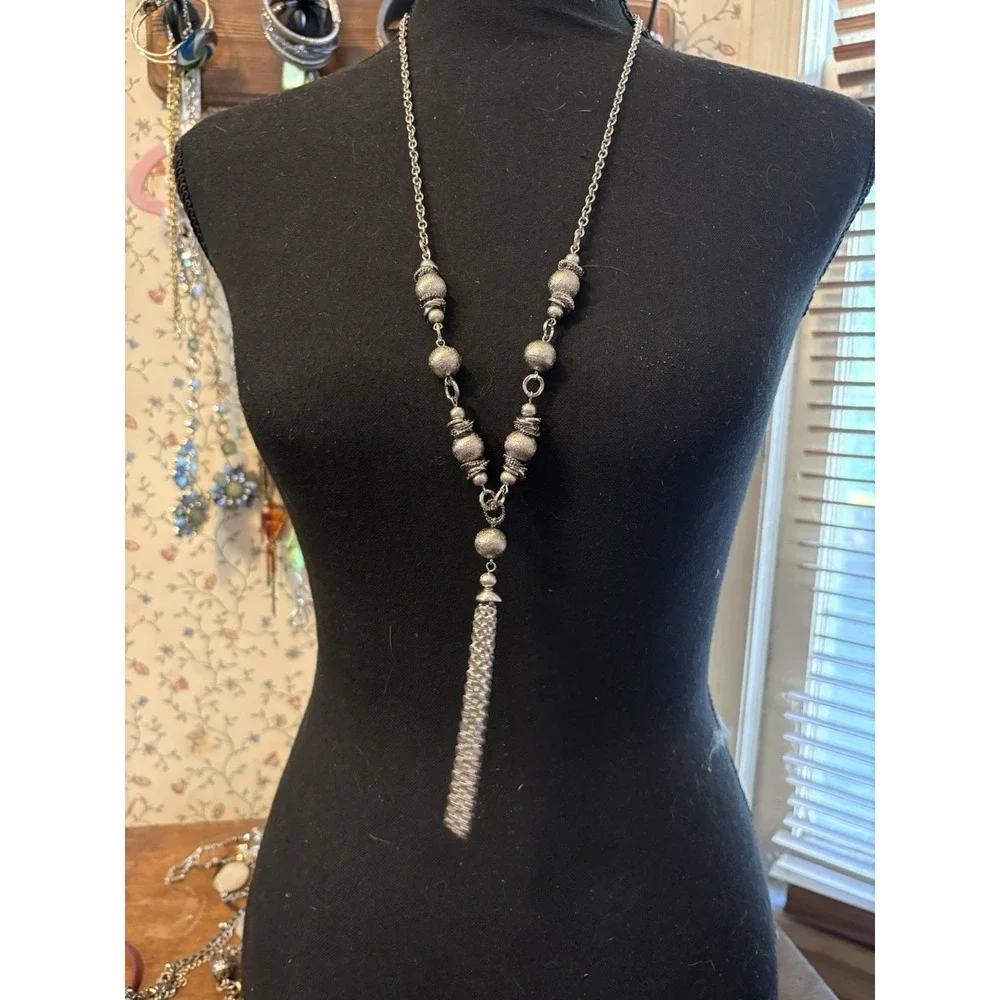 Donna's Curated Shimmer & Shine Necklace Collection Silver Gold Layered Boho